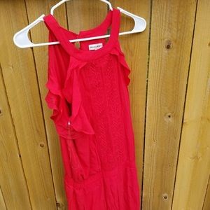 Red shorts jumpsuit romper NWT
